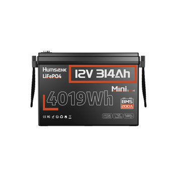 Humsienk 12V 314Ah Mini Bluetooth LiFePO4 Battery