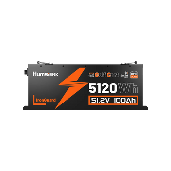 Humsienk 48V 100Ah Golf Cart Bluetooth LiFePO4 Battery