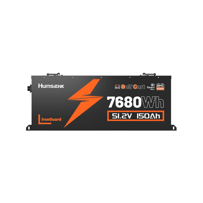 Humsienk 48V 150Ah Bluetooth Golf Cart LiFePO4 Battery