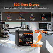 Humsienk 12V 160Ah Plus LiFePO4 Battery with 150A BMS