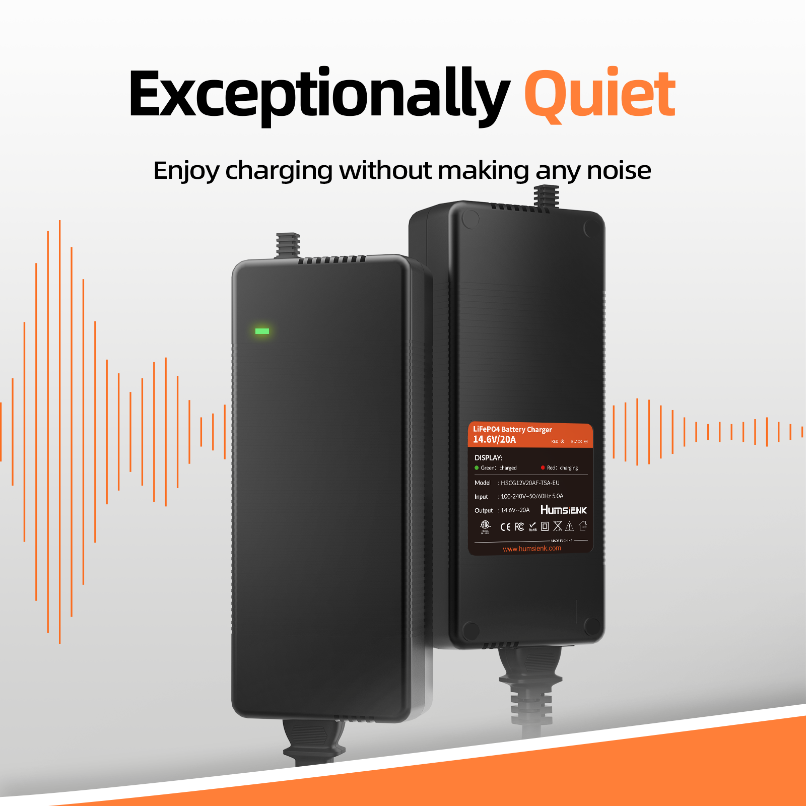 Humsienk 12V 20A LiFePO4 Battery Charger
