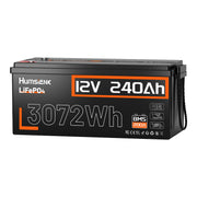 Humsienk 12V 240Ah LiFePO4 Batttery with 200A BMS