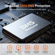 Humsienk 12V 240Ah LiFePO4 Batttery with 200A BMS