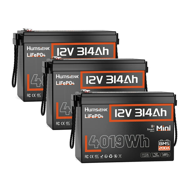 Humsienk 12V 314Ah Mini LiFePO4 Battery