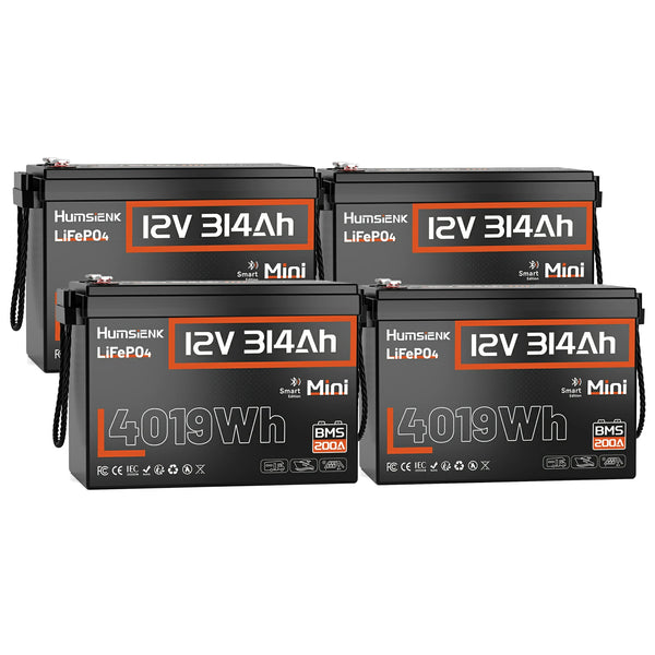Humsienk 12V 314Ah Mini LiFePO4 Battery