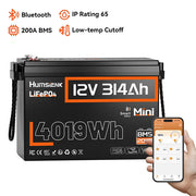 Humsienk 12V 314Ah Mini LiFePO4 Battery