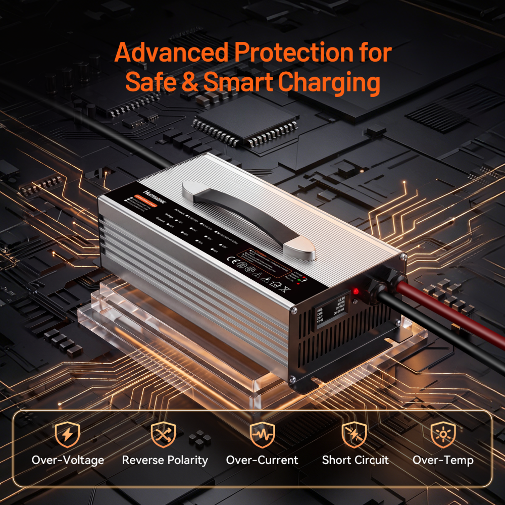 [Automatic 10% OFF] Humsienk 12V 60A LiFePO4 Battery Charger