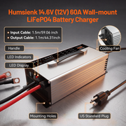 Humsienk 12V 60A AC-DC LiFePO4 Battery Charger