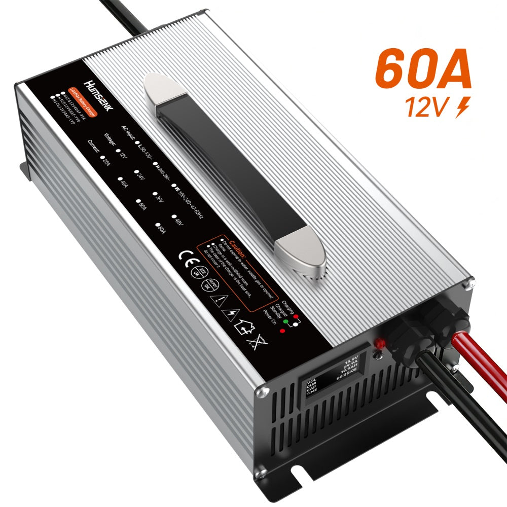Humsienk 12V 60A AC-DC LiFePO4 Battery Charger