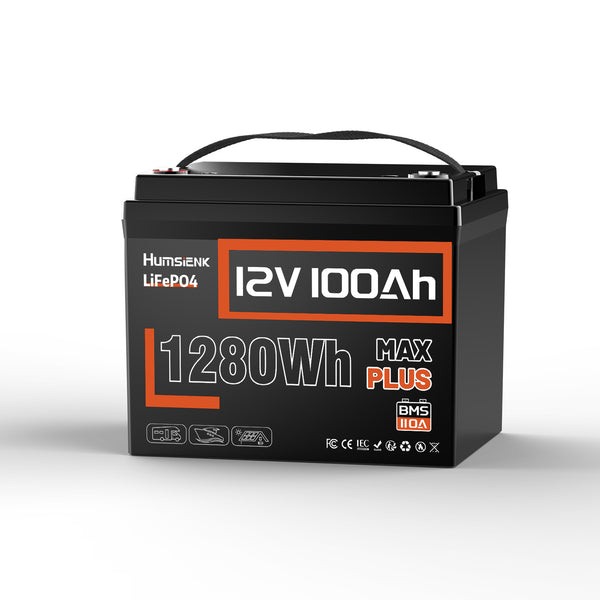 12V 100Ah Max Plus LiFePO4 Battery with 110A BMS