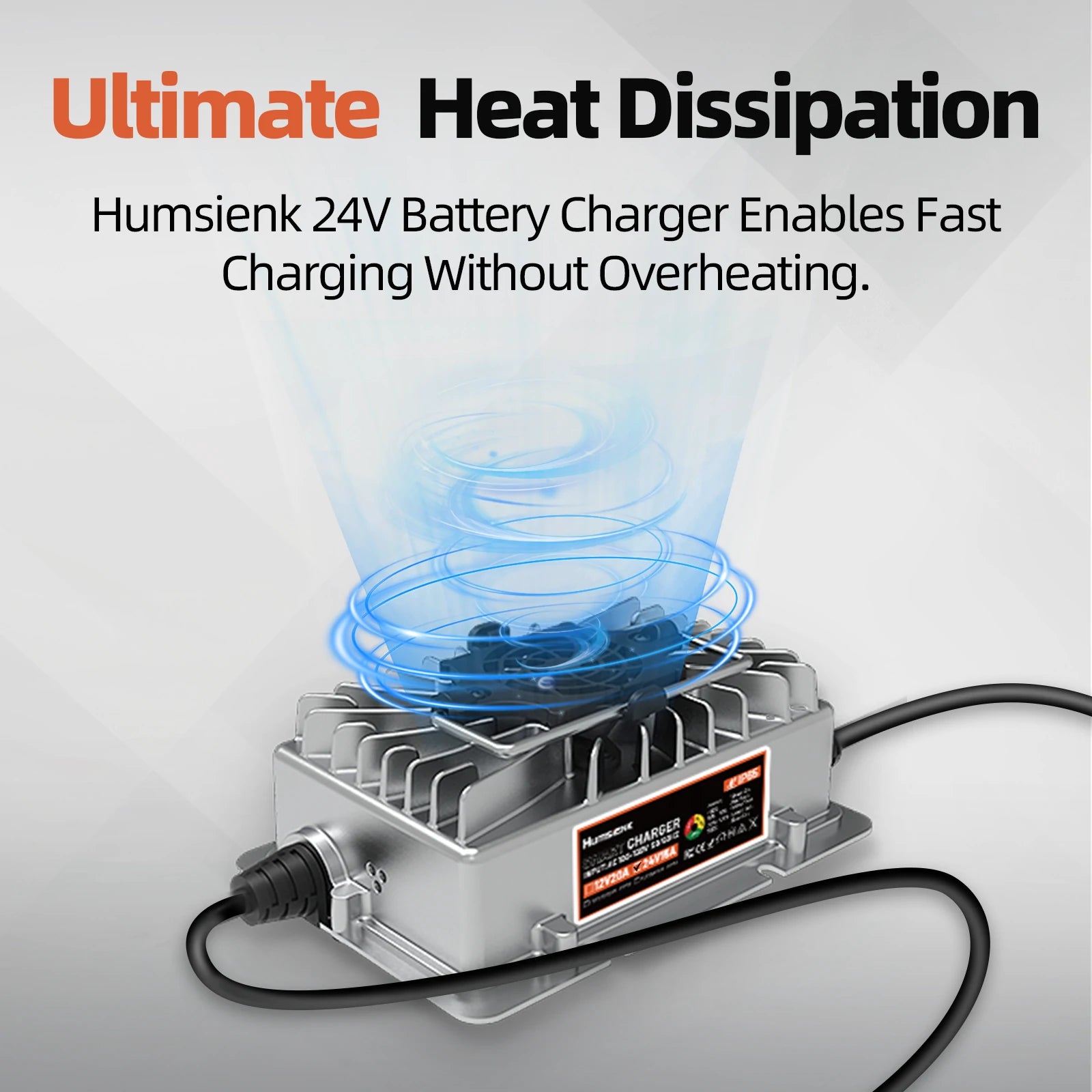 Humsienk 24V 15A LiFePO4 Battery Charger
