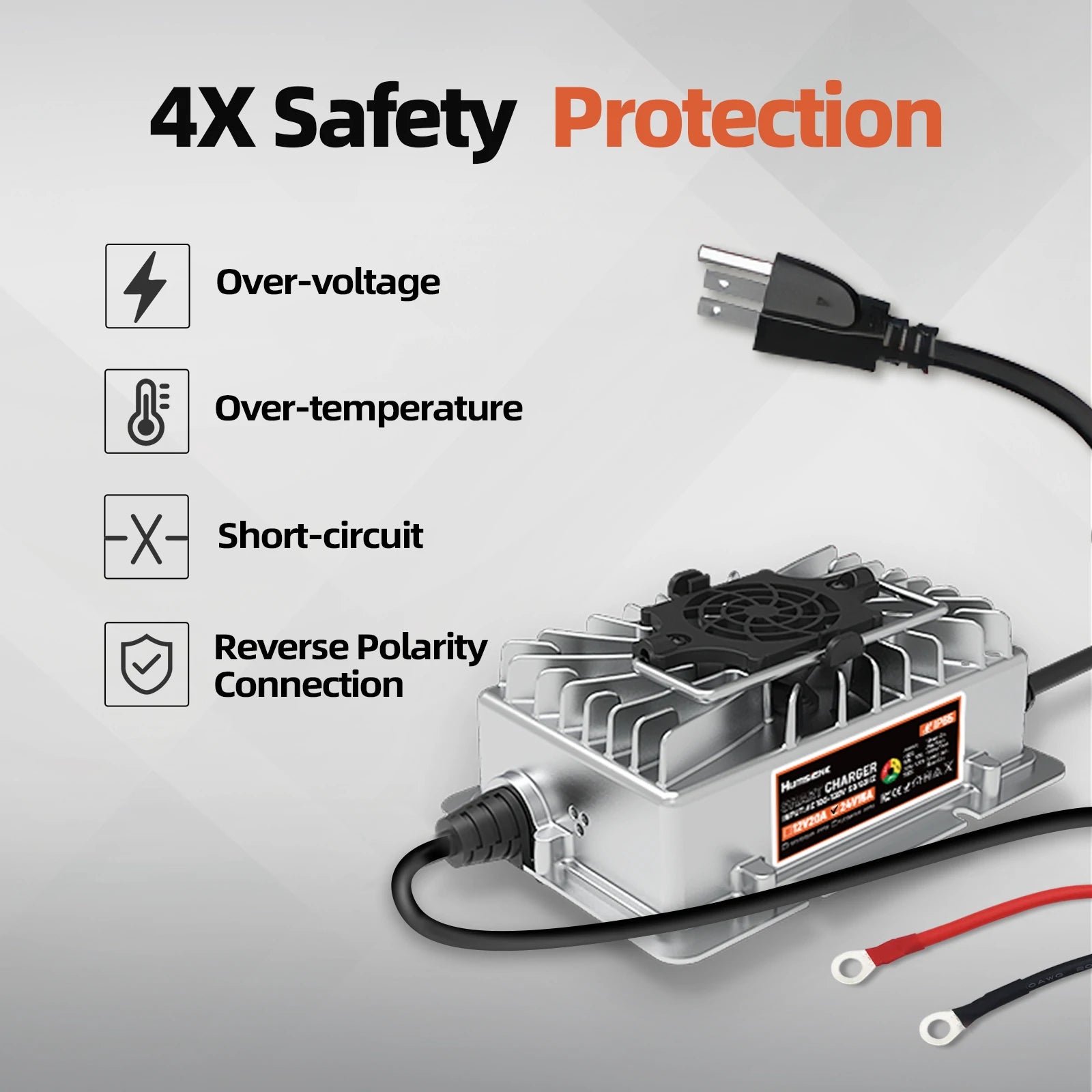Humsienk 24V 15A LiFePO4 Battery Charger