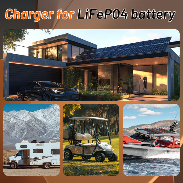 [Automatic 10% OFF] Humsienk 48V 15A LiFePO4 Battery Charger