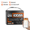 Humsienk 12V 100Ah Group 24 Bluetooth LiFePO4 Battery with 100A BMS